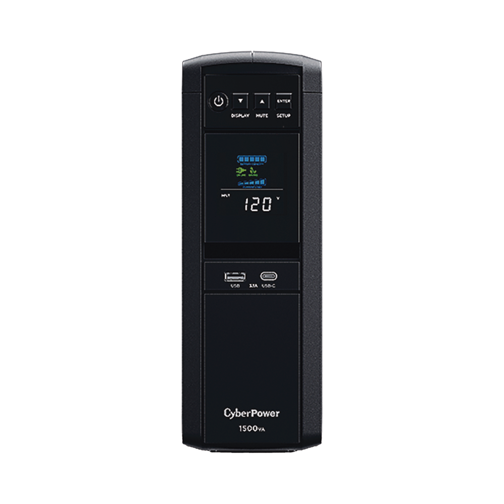 NO BREAK CYBERPOWER (CP1500PFCLCDA) 1500 VA /1000 W, INTERACTIVO, ONDA