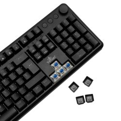 TECLADO GAMER YEYIAN YTM-28208B ASWARD S3000 MECANICO SWITCH AZUL RGB
