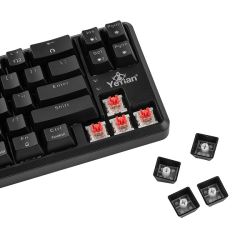 TECLADO GAMER YEYIAN YTM-28209R AKIL S3500 MECANIC SWITCH ROJO RGB