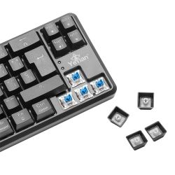 TECLADO GAMER YEYIAN YTM-28210B AKIL S3500 MECANIC SWITCH AZUL RGB