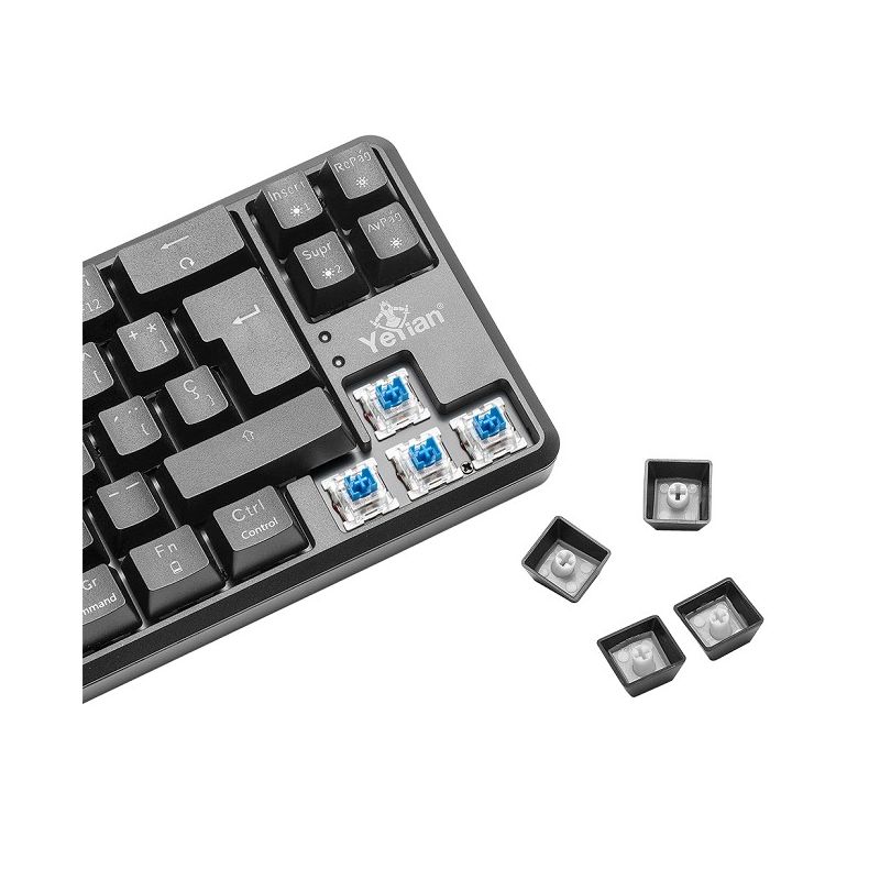 TECLADO GAMER YEYIAN YTM-28210B AKIL S3500 MECANIC SWITCH AZUL RGB