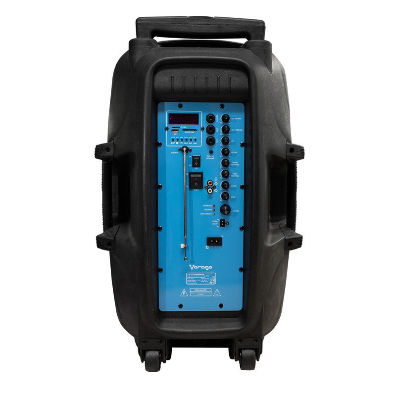 (OPEN BOX)BOCINA KAREOKE VORAGO KSP-500 NEGRO BLUETOOTH RECARGABLE