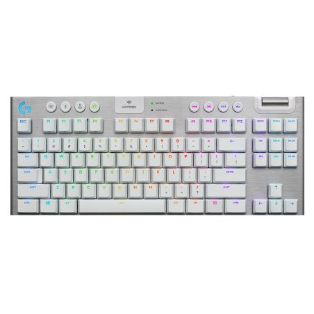 TECLADO LOGITECH G915 TKL LIGHTSPEED WIRELESS RGB BLANCO (920-009660)
