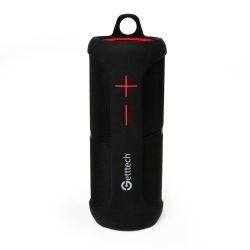 BOCINA GETTTECH GBH-31505R SOUNDCUP TWS 2EN1 BT4 IPX7/3.5MM,NEGROROJO