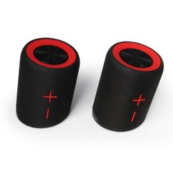 BOCINA GETTTECH GBH-31505R SOUNDCUP TWS 2EN1 BT4 IPX7/3.5MM,NEGROROJO
