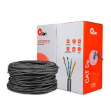 BOBINA DE CABLE UTP QIAN QHR-CAT5E CAT5E GRIS24 AWG INTERIOR