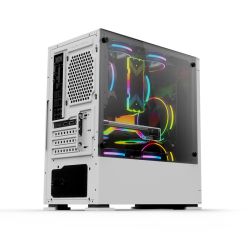 GABINETE YEYIAN YCH-042820 HAIZEN 2500 MICROATX C/T 3V ARGB/MESH/BLANC
