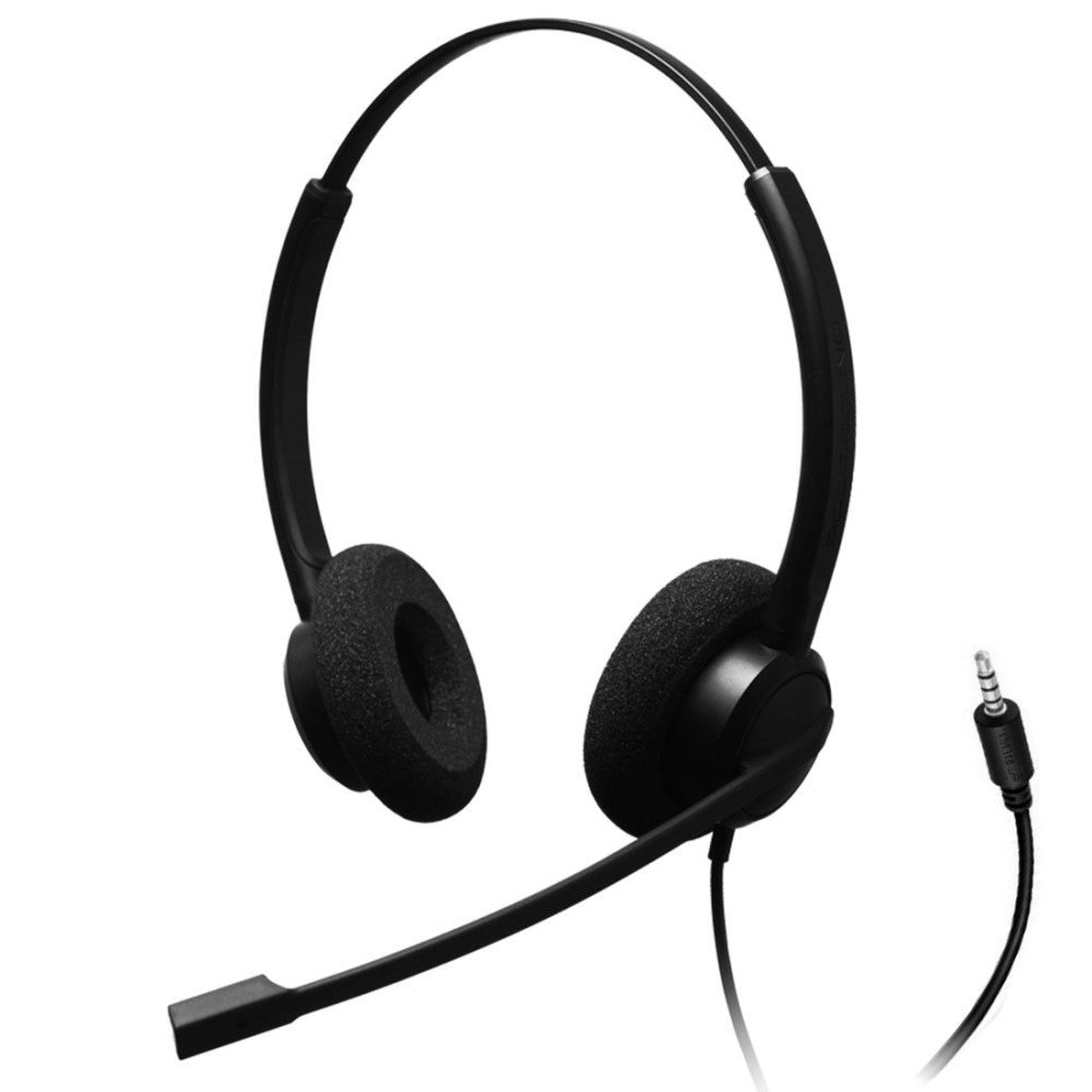 CRYSTAL 2732 3.5mm, Diadema con cancelación de ruido, 3.5mm (Binaural)