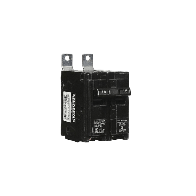 Interruptor automático atornillable tipo BL 2 polos, 15 amp.