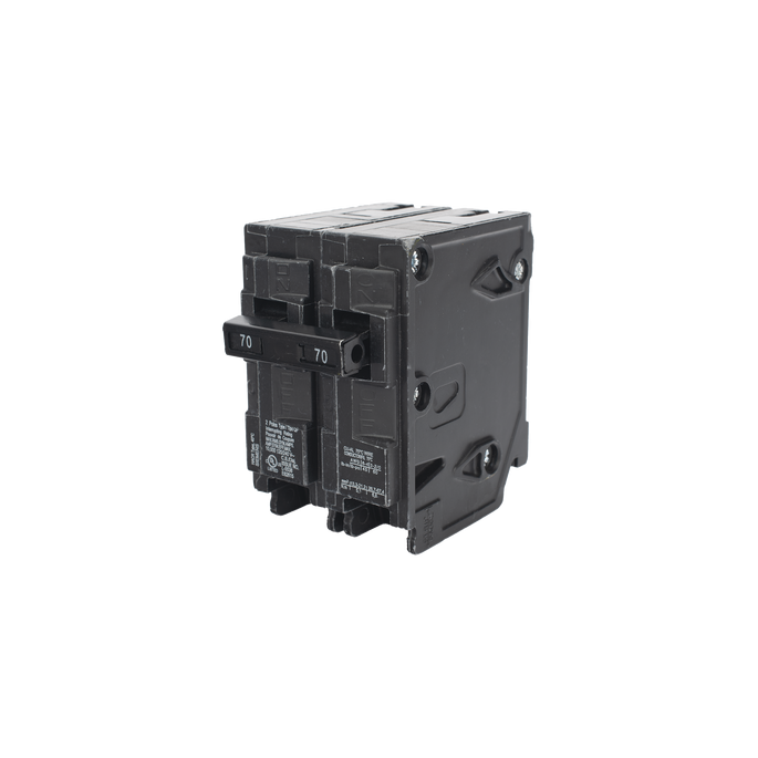 Interruptor automático enchufable tipo QP 2 polos, 70 amp