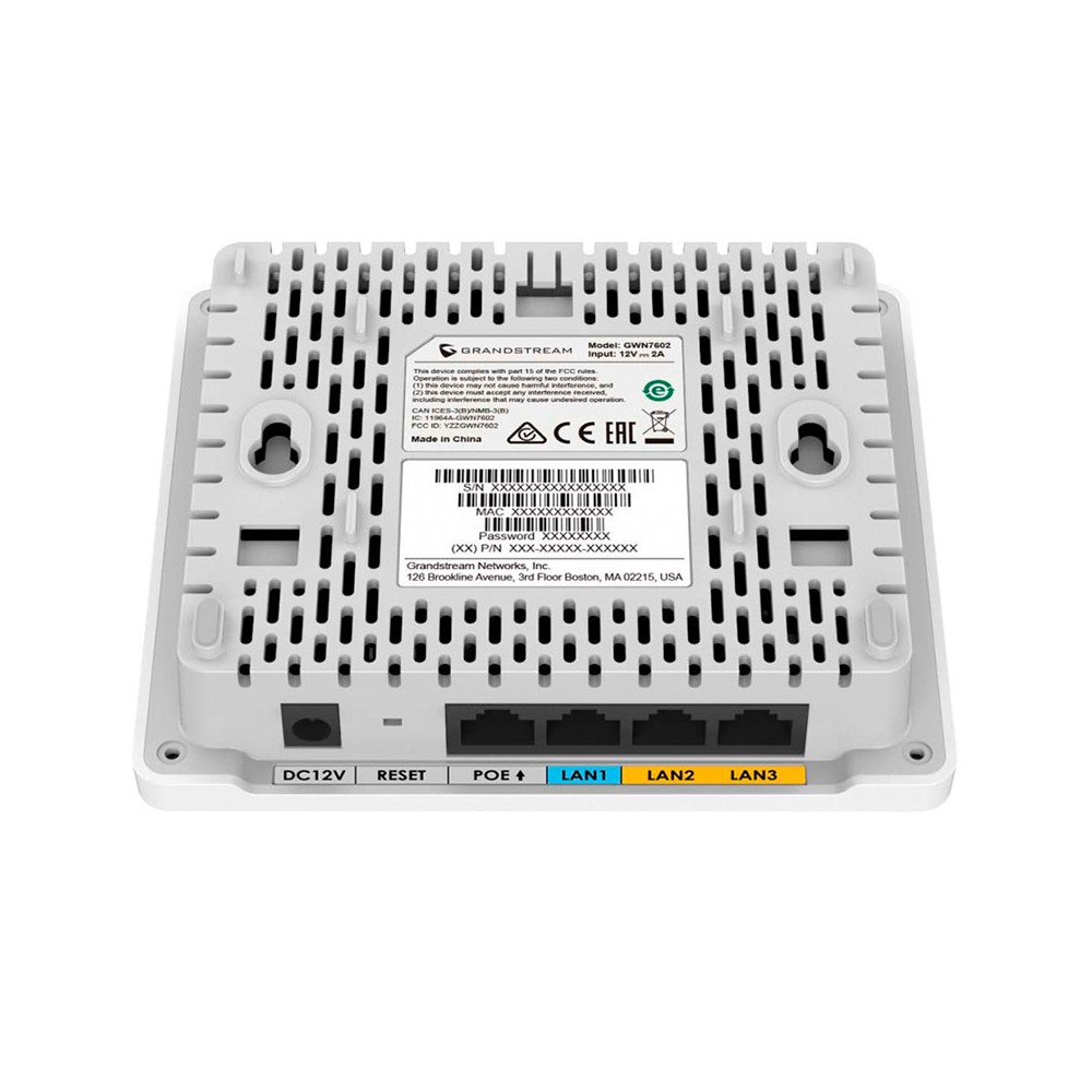 GWN7603, AP 802.11ac Wave-2, 4xGigaEth PoE In/Out, MU-MIMO 2x2 DualBan