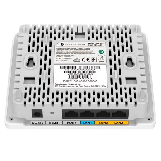 GWN7603, AP 802.11ac Wave-2, 4xGigaEth PoE In/Out, MU-MIMO 2x2 DualBan