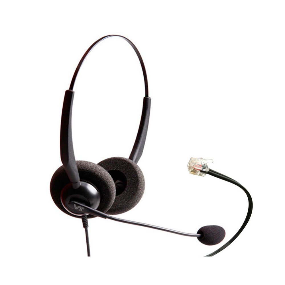 VT1000-OmniRJ9-D-01, Diadema binaural, Conector RJ9