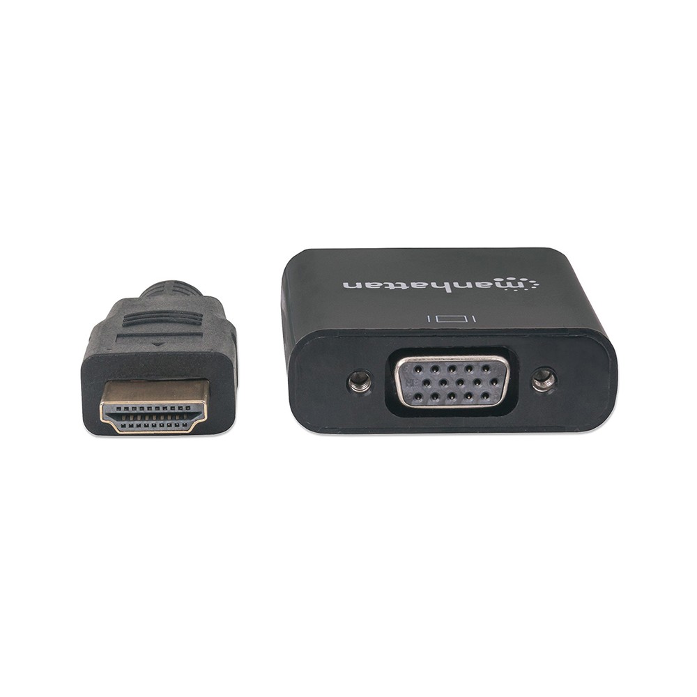 CONVERTIDOR MANHATTAN VIDEO HDMI A SVGA, NEGRO, BOLSA 151467