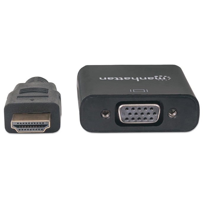 CONVERTIDOR MANHATTAN VIDEO HDMI A SVGA, NEGRO, BOLSA 151467