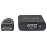 CONVERTIDOR MANHATTAN VIDEO HDMI A SVGA, NEGRO, BOLSA 151467