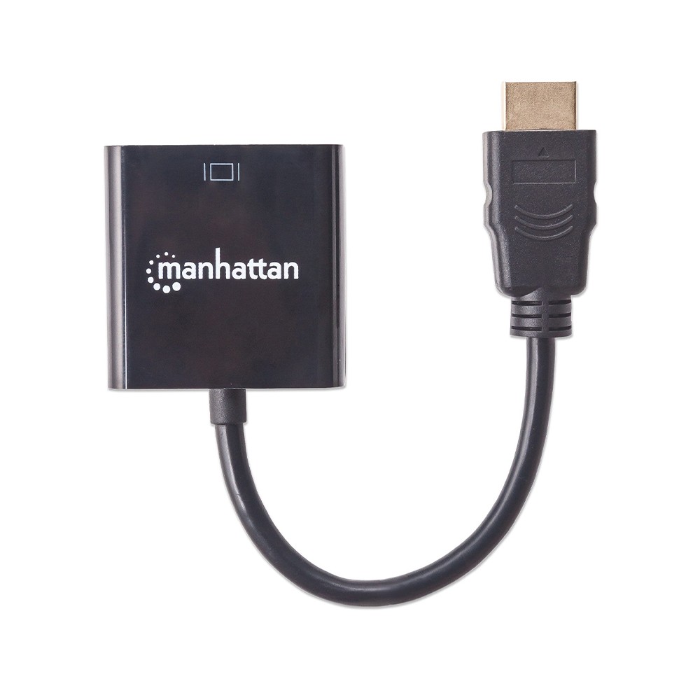 CONVERTIDOR MANHATTAN VIDEO HDMI A SVGA, NEGRO, BOLSA 151467