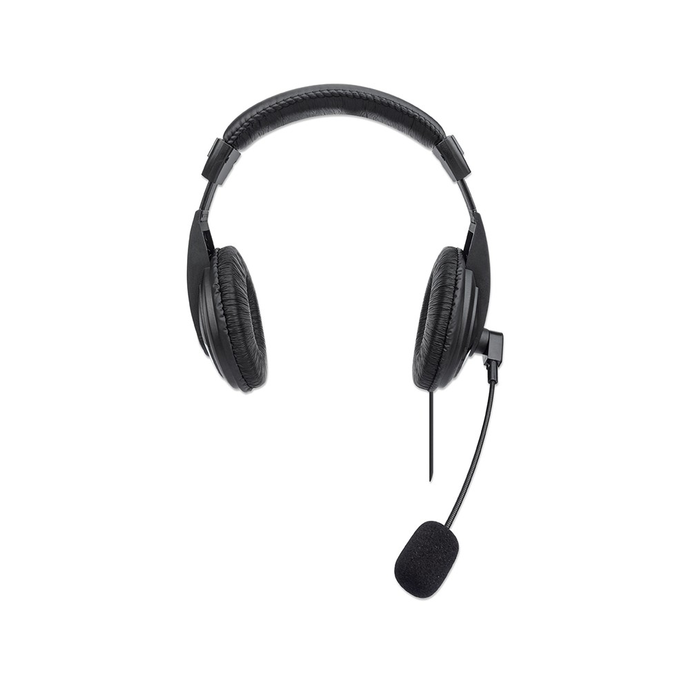 AUDIFONO MANHATTAN C/MICROFONO USB MEDIANO, CONTROL INTEGRADO 179843