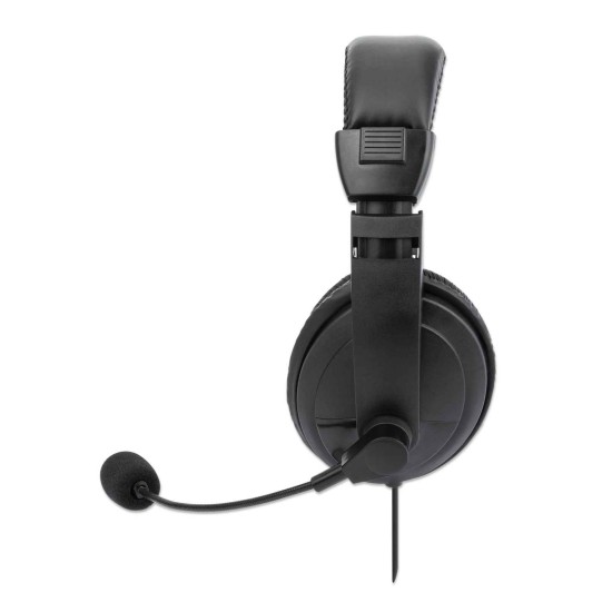 AUDIFONO MANHATTAN C/MICROFONO USB MEDIANO, CONTROL INTEGRADO 179843