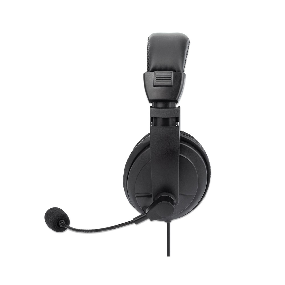 AUDIFONO MANHATTAN C/MICROFONO USB MEDIANO, CONTROL INTEGRADO 179843