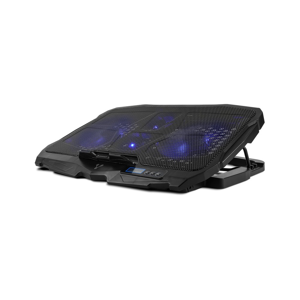 BASE ENFRIADORA VORAGO CP-301 LAPTOP 17" 5 POS LED 4 VENTILADORES