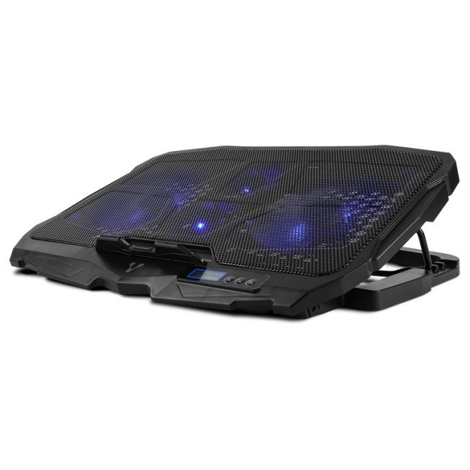 BASE ENFRIADORA VORAGO CP-301 LAPTOP 17" 5 POS LED 4 VENTILADORES