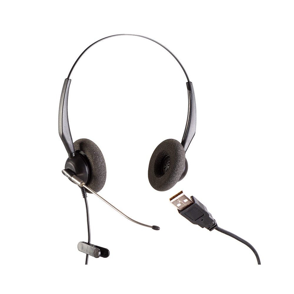 VT3000D-ST-USB, Diadema Binaural ST, Conector USB