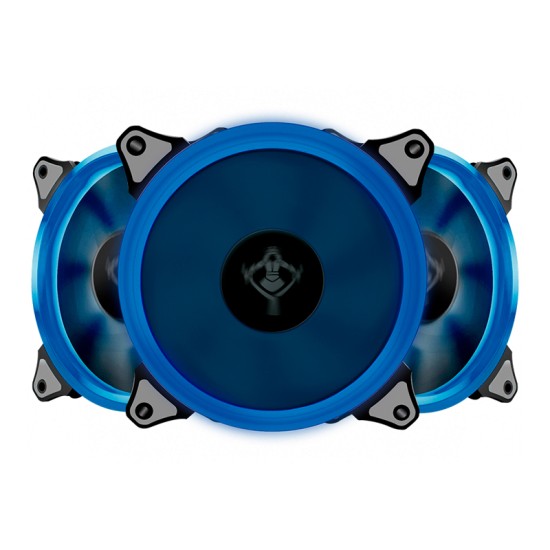 VENTILADOR GAMER YEYIAN LED AZUL YCT-050720B TYPHOON, 120MM, 3PZAS