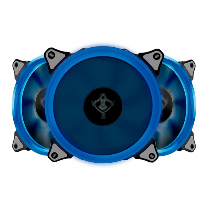 VENTILADOR GAMER YEYIAN LED AZUL YCT-050720B TYPHOON, 120MM, 3PZAS