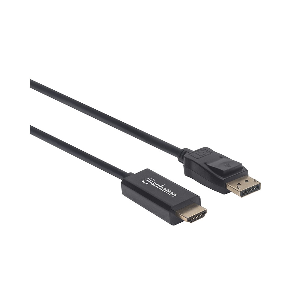 CABLE MANHATTAN DISPLAYPORT-HDMI M-M 4KA60HZ 1.0M NEGRO 153195