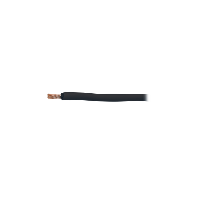 Cable Eléctrico 16 AWG Color Negro, Conductor de Cobre Suave Cableado.