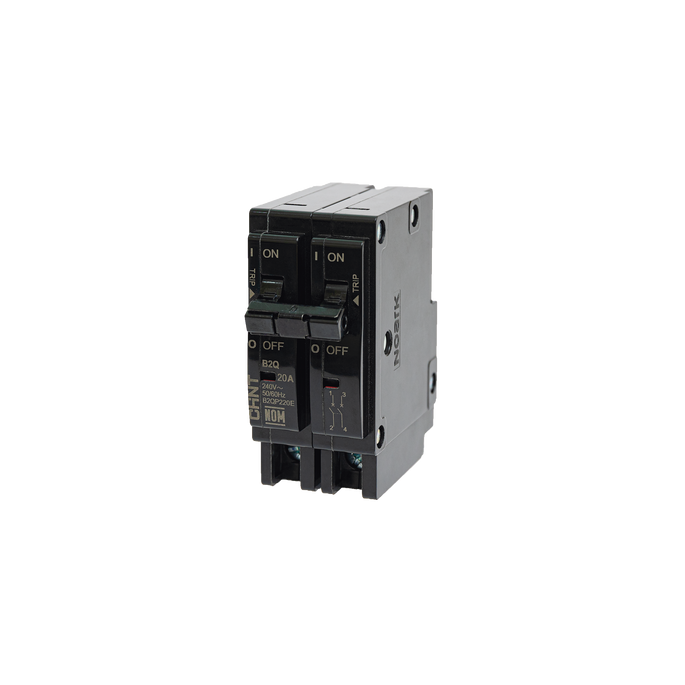 Interruptor Termomagnético Enchufable, Serie: B2Q, 2P, 15A, 240V (SKU: