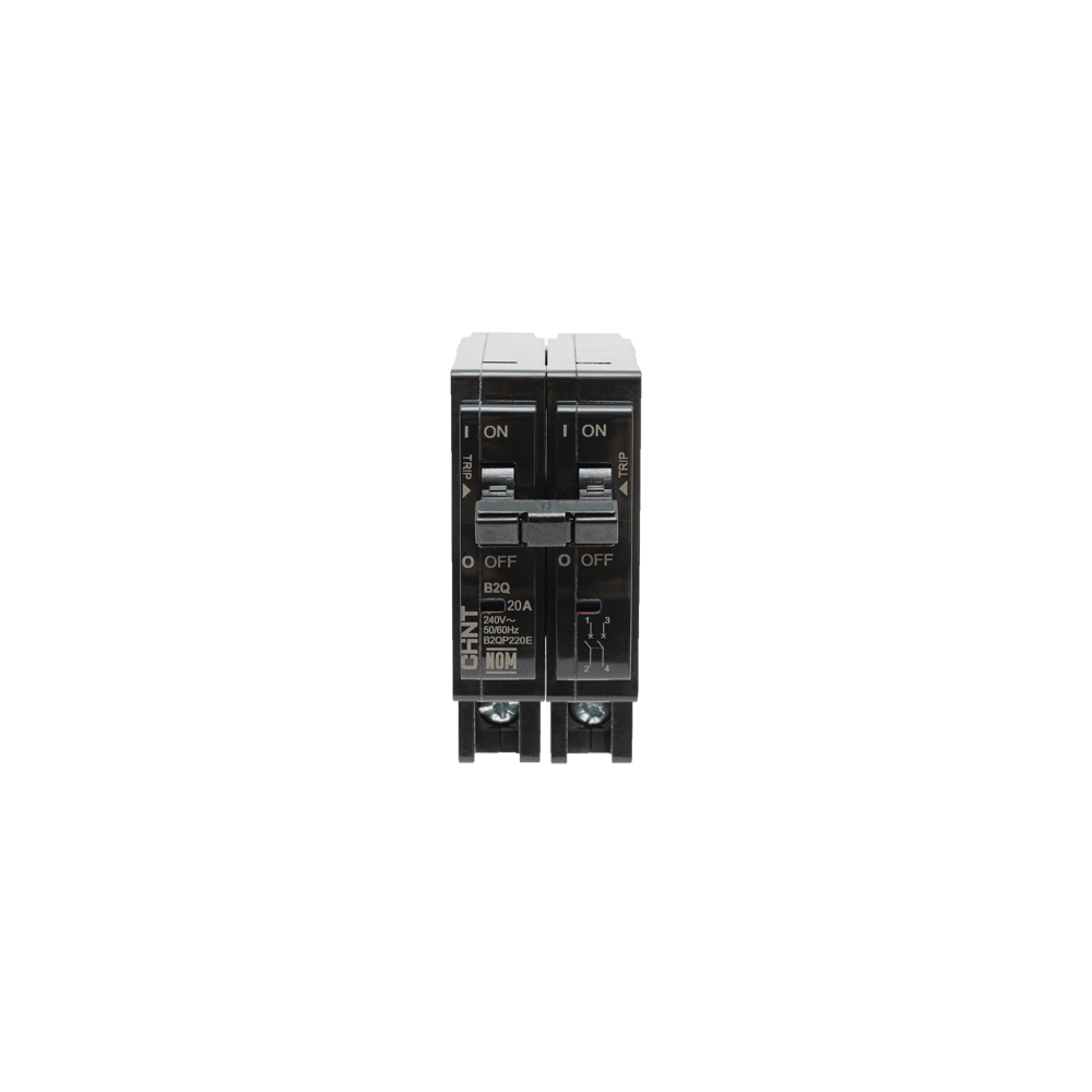 Interruptor Termomagnético Enchufable, Serie: B2Q, 2P, 15A, 240V (SKU: