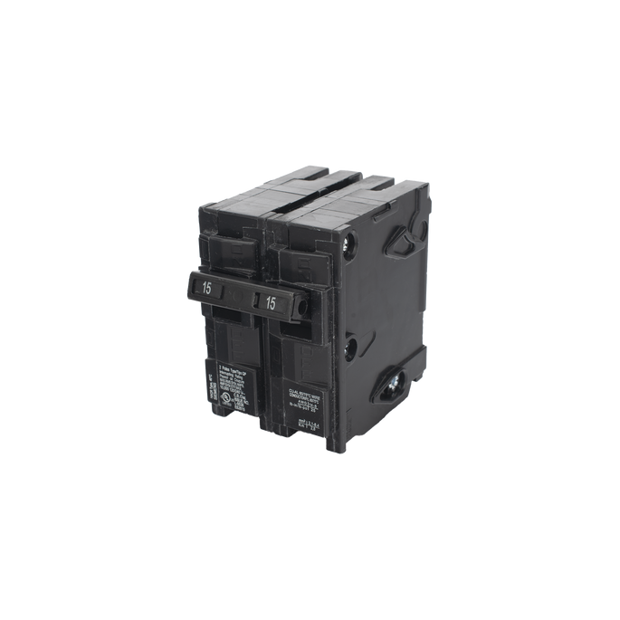 Interruptor automático enchufable tipo QP 2 polos, 15 amp