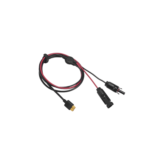 Cable 2.5 m, Negro, Calibre 12 AWG con Terminales MC4 Macho y Hebra pa
