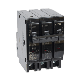 MCB - Interruptor Termomagnético Enchufable, Serie: B2Q, 3P, 15A, 240V