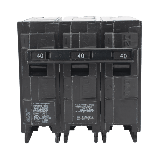 Interruptor automático enchufable tipo QP 3 polos, 40 amp