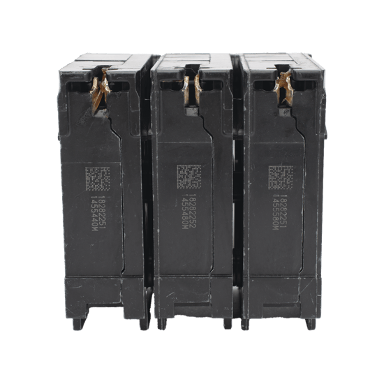 Interruptor automático enchufable tipo QP 3 polos, 40 amp