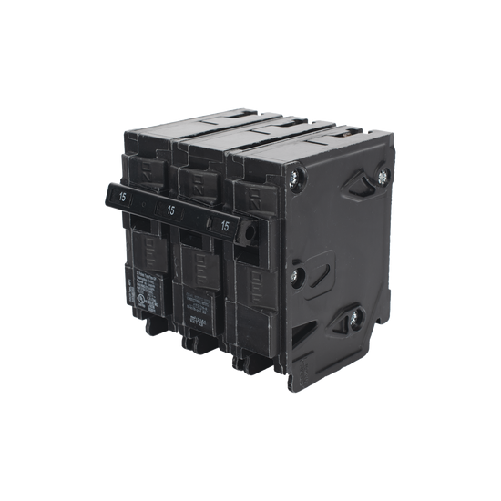 Interruptor automático enchufable tipo QP 3 polos, 15 amp