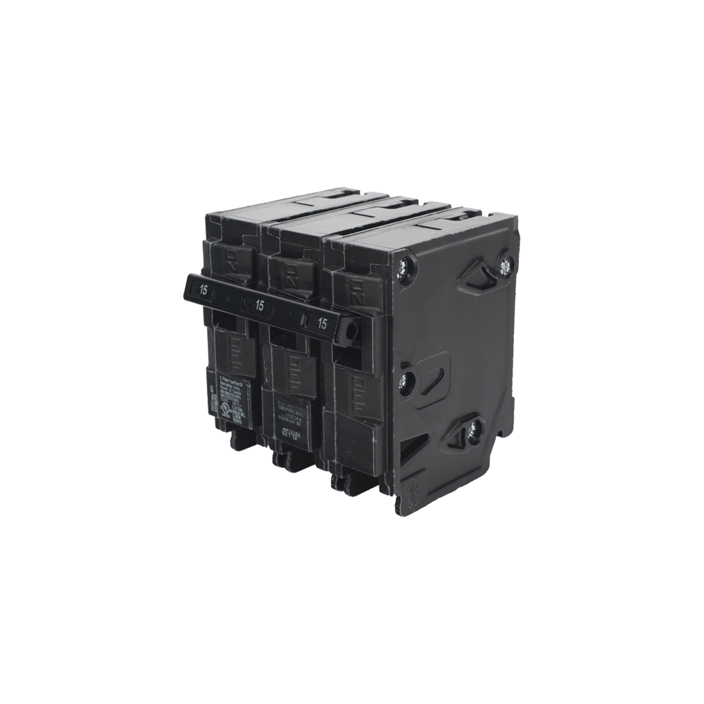 Interruptor automático enchufable tipo QP 3 polos, 15 amp