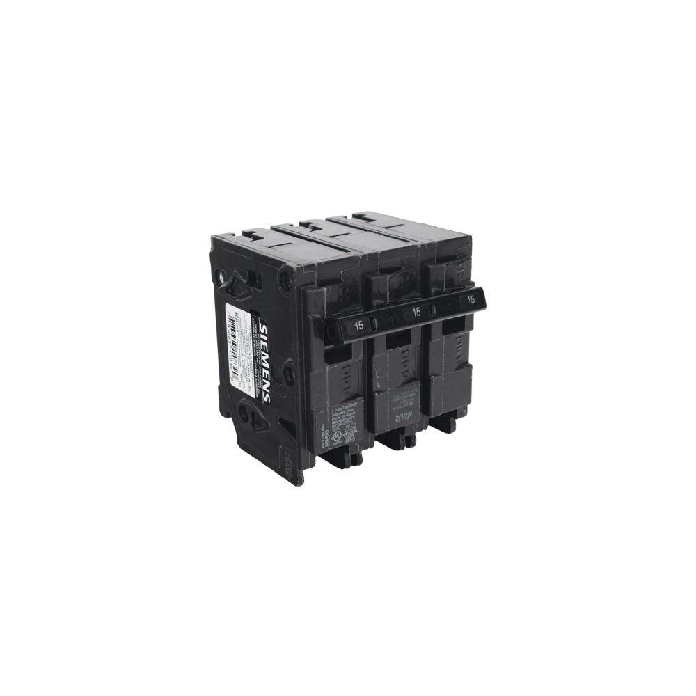 Interruptor automático enchufable tipo QP 3 polos, 15 amp