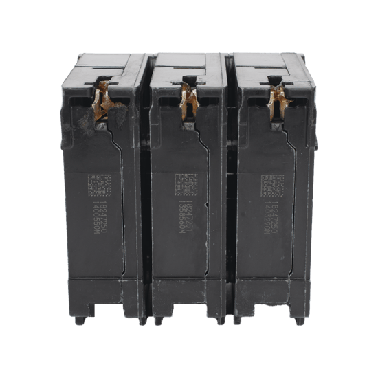 Interruptor automático enchufable tipo QP 3 polos, 15 amp