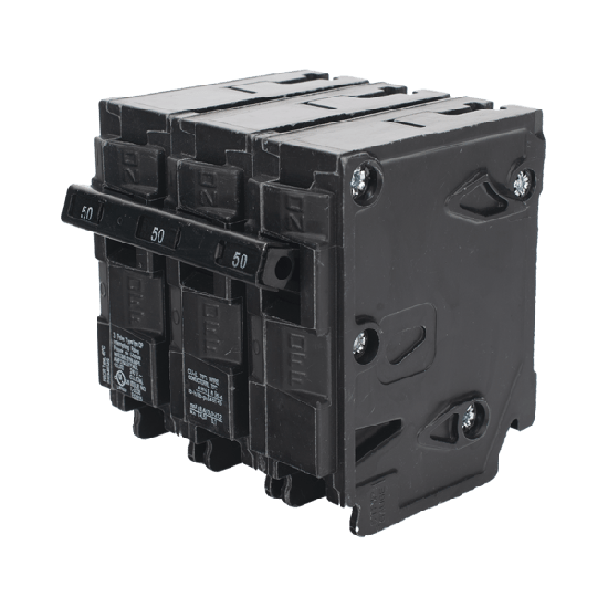 Interruptor automático enchufable tipo QP 3 polos, 50 amp