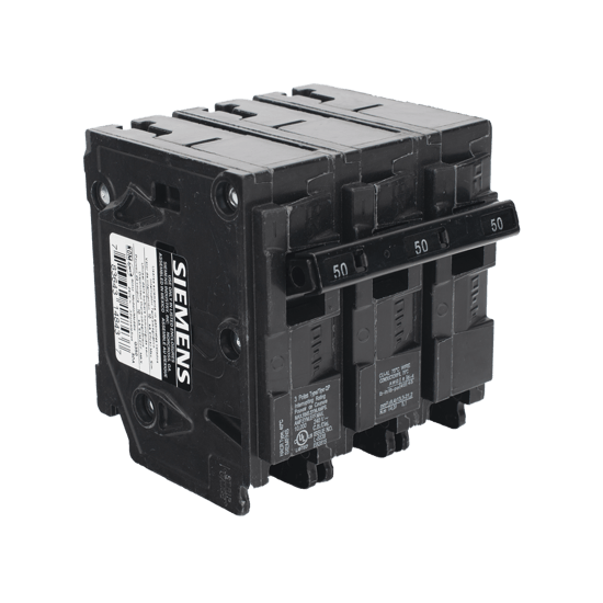Interruptor automático enchufable tipo QP 3 polos, 50 amp