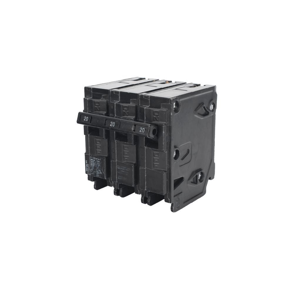 Interruptor automático enchufable tipo QP 3 polos, 20 amp