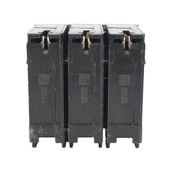 Interruptor automático enchufable tipo QP 3 polos, 20 amp