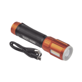Linterna LED Portátil Recargable 500 Lúmenes con Luz Frontal y Lateral