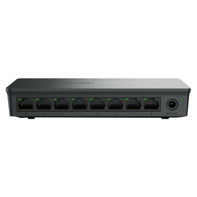 GWN7711, Switch Administrable capa 2-lite, 8 x GigaEth, gabinete plást