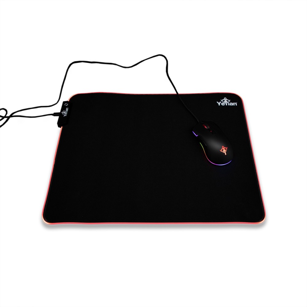 MOUSEPAD YEYIAN GAMER MP2035 KRIEG 2035 RGB LED ANTIDERRAPANTE