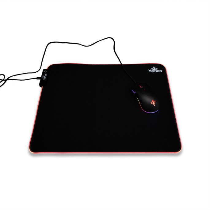 MOUSEPAD YEYIAN GAMER MP2035 KRIEG 2035 RGB LED ANTIDERRAPANTE